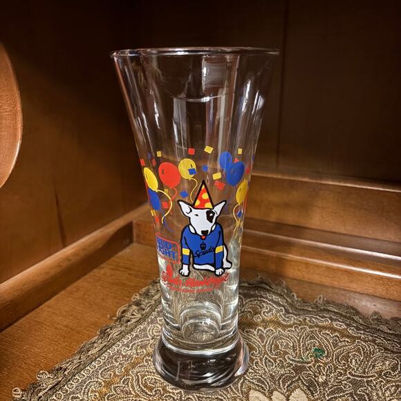 Vintage Bud Light Spuds Mackenzie Original Party Animal Pilsner Glasses Set 1987 - Picture 3 of 8